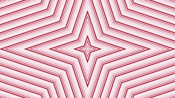 Red quadrangular star simple flat geometric on white background loop. Starry radio waves endless creative animation. Stars seamless motion graphic backdrop. Astra radar sonar rings design. video