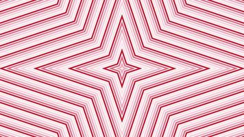 Red quadrangular star simple flat geometric on white background loop. Starry radio waves endless creative animation. Stars seamless motion graphic backdrop. Astra radar sonar rings design. video