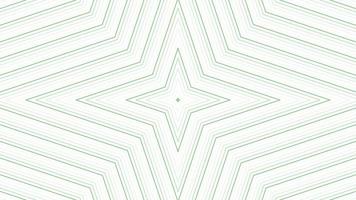 Green slim quadrangular star simple flat geometric on white background loop. Starry radio waves endless creative animation. Stars seamless motion graphic backdrop. Astra radar sonar rings design. video