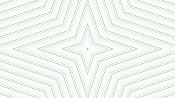 Green slim quadrangular star simple flat geometric on white background loop. Starry radio waves endless creative animation. Stars seamless motion graphic backdrop. Astra radar sonar rings design. video