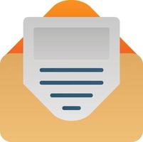 E Newsletter Vector Icon Design