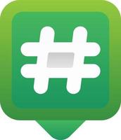 Hashtags Vector Icon Design