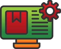 Content Management System Vector Icon Design