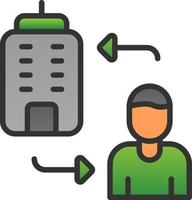 Business To Consumer Vector Icon Design