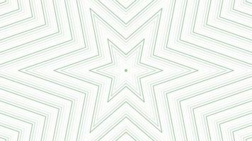 Green slim hexagonal star simple flat geometric on white background loop. Starry radio waves endless creative animation. Stars seamless motion graphic backdrop. Astra radar sonar rings design. video