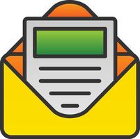 E Newsletter Vector Icon Design
