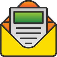 E Newsletter Vector Icon Design