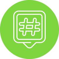 Hashtags Vector Icon Design