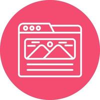 Landing Page Vector Icon Design