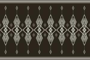 patrón étnico geométrico vector de patrones sin fisuras. estilo étnico abstracto geometría textil de dos tonos. patrón para tela, fondo, invierno, almohada, papel tapiz, alfombra, decoración, étnico, batik, decorativo.