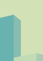 geometric architecture background with minimal design on tone color background. Geometric elements with abstract modern wall decoration. vector illustration