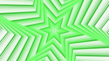 Green bold spin hexagonal star simple flat geometric on white background loop. video