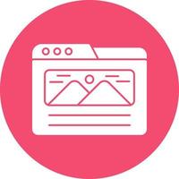 Landing Page Vector Icon Design