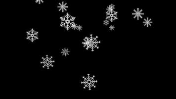 Snowflakes overlay 4K video