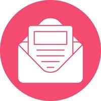 E Newsletter Vector Icon Design