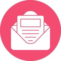 E Newsletter Vector Icon Design