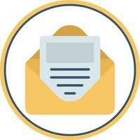 E Newsletter Vector Icon Design