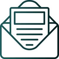 E Newsletter Vector Icon Design