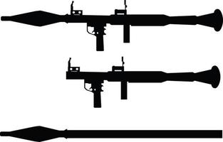RPG-7 Rocket grenade icon on white background. rocket launcher sign. RPG-7 rocket launcher symbol. flat style. vector