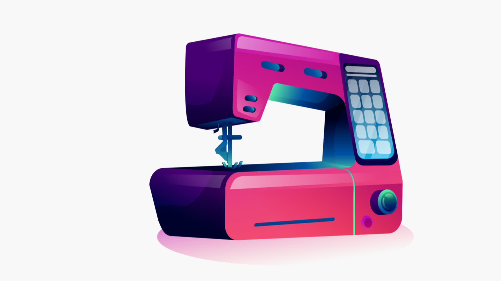 Sewing Machine Flat Animation Icon on Transparent Background. HD Video  Motion Graphic Animation easy to use just download it 16473248 Stock Video  at Vecteezy