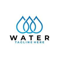 water logo icon vector isolated