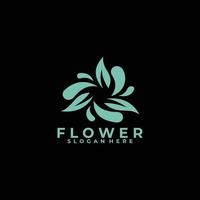 flower logo design vector