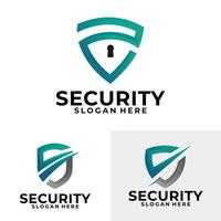 vector de icono de conjunto de logotipo de seguridad
