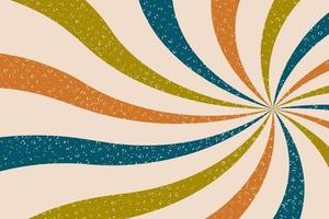 Classic retro spiral background. vintage ray backdrop and wallpaper design with grunge style vector