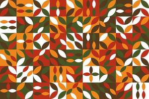 Colorful geometric shape mosaic pattern background vector