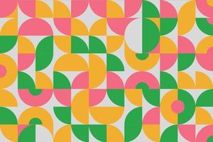 Colorful geometric shape mosaic pattern background vector