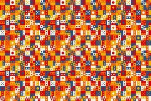 Colorful geometric shape mosaic pattern background vector