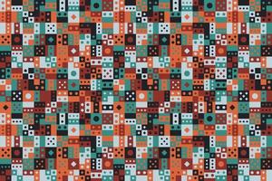 Colorful geometric shape mosaic pattern background vector