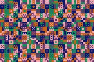 Colorful geometric shape mosaic pattern background vector