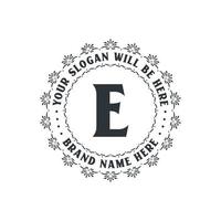 Luxury creative letter E logo for company, E letter logo free vector