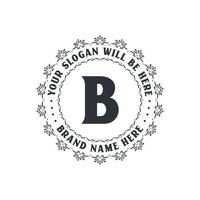 logotipo de letra b creativa de lujo para empresa, vector libre de logotipo de letra b