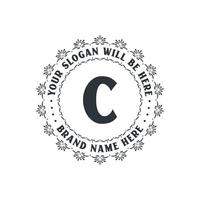 Luxury creative letter C logo for company, C letter logo free vector