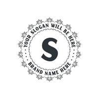 Luxury creative letter S logo for company, S letter logo free vector