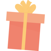 Big gift box with a bow png