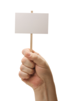 Transparent PNG of Blank Sign In Fist