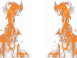 Tranparent PNG of Dramatic Fire Flames Frame.