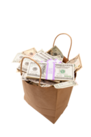 transparente png-Tasche mit Bargeld. png