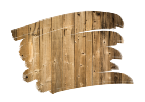 Transparent PNG Brush Strokes Revealing Aged and Weathered Wood Plank Background.