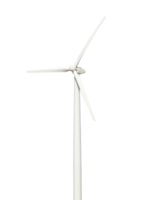 transparentes png einer umweltfreundlichen Windkraftanlage.