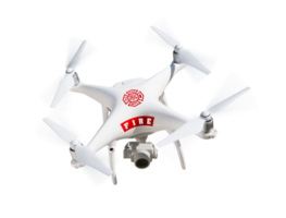 Transparent PNG Fire Department Unmanned Aircraft System Drone.