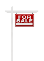 Transparent PNG of Right Facing For Sale Real Estate Sign.