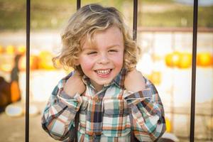 Little Boy Playing at the Park photo