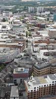 Aerial View of City in Vertical and portrait Style video