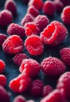 red fresh of raspberry fruit photo