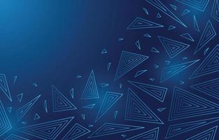 Abstract Blue Triangular Background vector