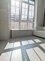 window and concrete floor, mock up, photo